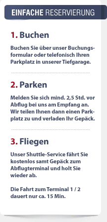Einfache Reservierung, damit Sie sicher Ihr Fahrzeug in Frankfurt am Main parken.